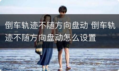 倒车轨迹不随方向盘动 倒车轨迹不随方向盘动怎么设置