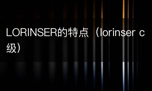 LORINSER的特点（lorinser c级）