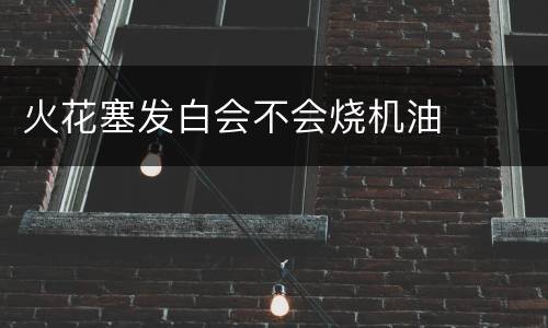 火花塞发白会不会烧机油