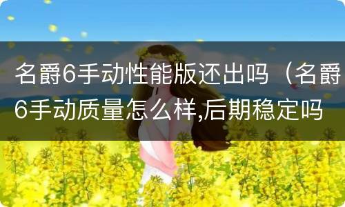 名爵6手动性能版还出吗（名爵6手动质量怎么样,后期稳定吗）