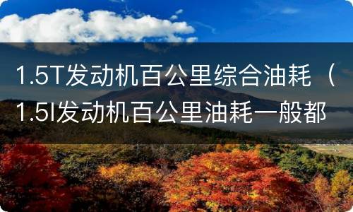 1.5T发动机百公里综合油耗（1.5l发动机百公里油耗一般都是多少）