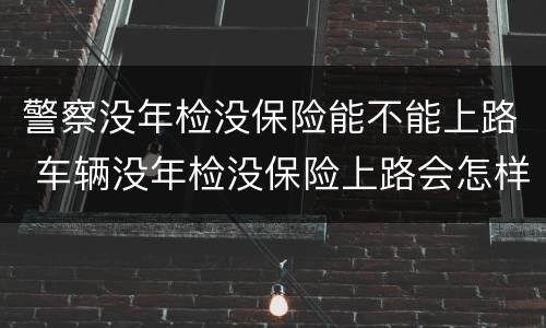 警察没年检没保险能不能上路 车辆没年检没保险上路会怎样