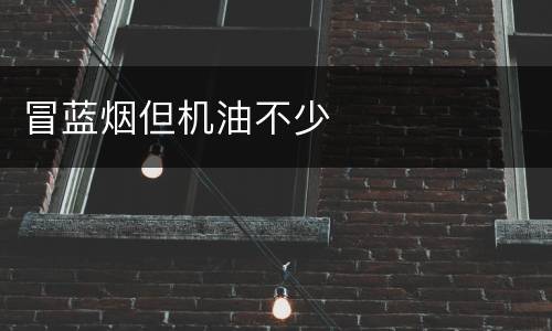 冒蓝烟但机油不少