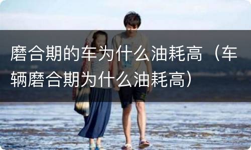 磨合期的车为什么油耗高（车辆磨合期为什么油耗高）