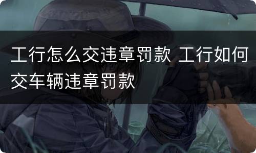 工行怎么交违章罚款 工行如何交车辆违章罚款