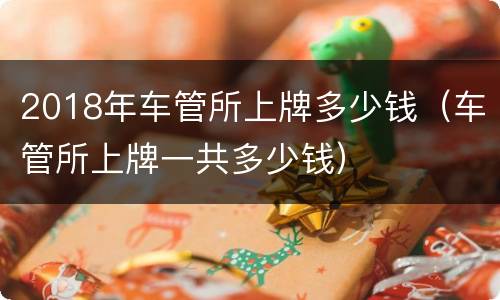 2018年车管所上牌多少钱（车管所上牌一共多少钱）