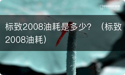 标致2008油耗是多少？（标致2008油耗）
