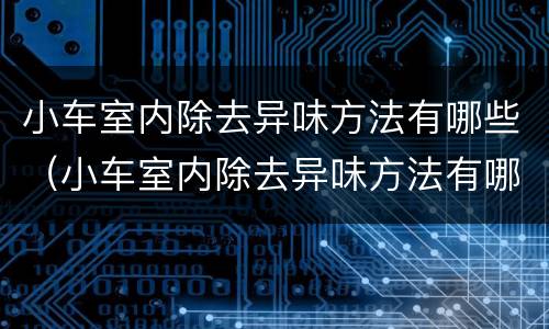 小车室内除去异味方法有哪些（小车室内除去异味方法有哪些呢）