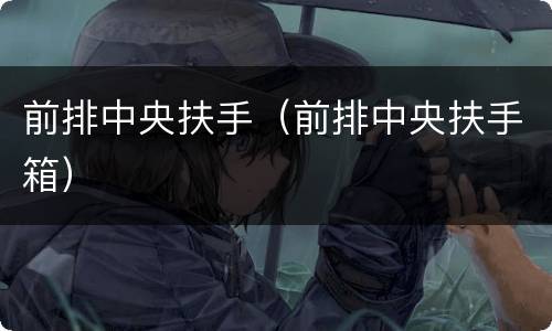 前排中央扶手（前排中央扶手箱）