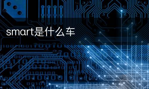 smαrt是什么车
