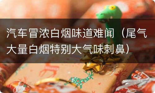 汽车冒浓白烟味道难闻（尾气大量白烟特别大气味刺鼻）