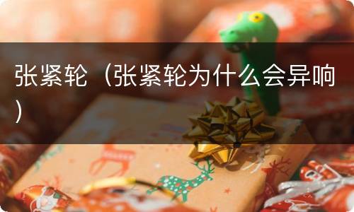 张紧轮（张紧轮为什么会异响）