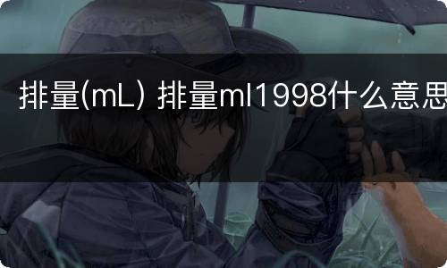 排量(mL) 排量ml1998什么意思