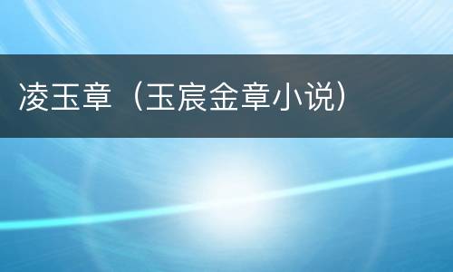 凌玉章（玉宸金章小说）