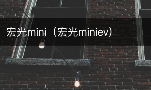 宏光mini（宏光miniev）
