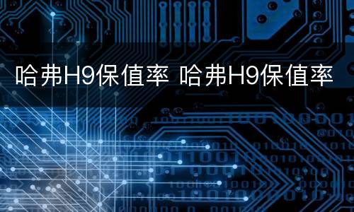 哈弗H9保值率 哈弗H9保值率