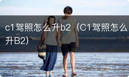 c1驾照怎么升b2（C1驾照怎么升B2）