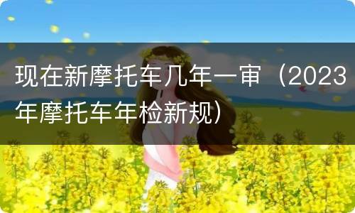 现在新摩托车几年一审（2023年摩托车年检新规）