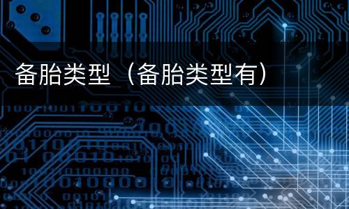 备胎类型（备胎类型有）