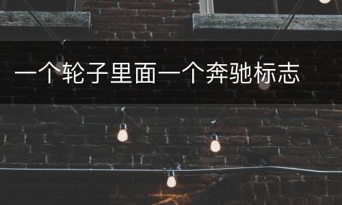 一个轮子里面一个奔驰标志
