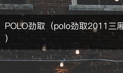 POLO劲取（polo劲取2011三厢）