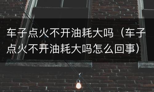车子点火不开油耗大吗（车子点火不开油耗大吗怎么回事）