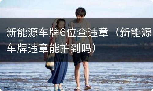 新能源车牌6位查违章（新能源车牌违章能拍到吗）