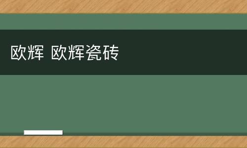 欧辉 欧辉瓷砖