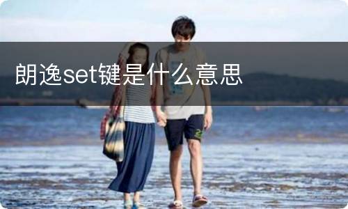 朗逸set键是什么意思