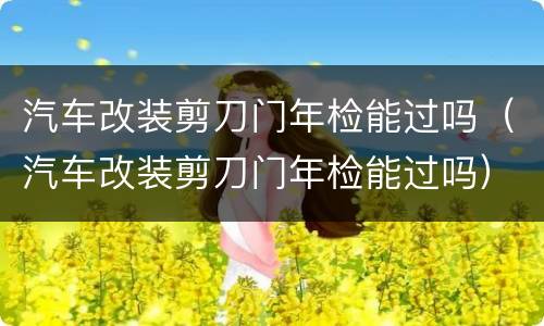 汽车改装剪刀门年检能过吗（汽车改装剪刀门年检能过吗）