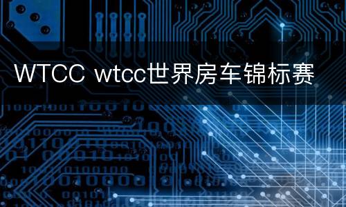WTCC wtcc世界房车锦标赛