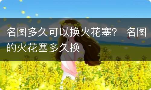名图多久可以换火花塞？ 名图的火花塞多久换