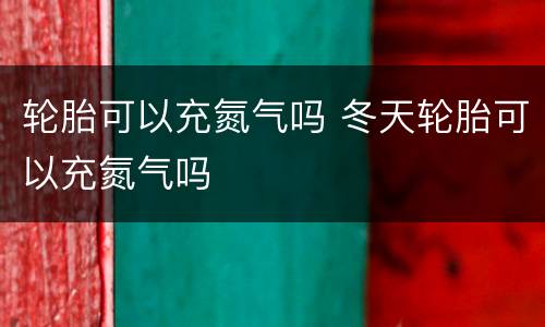 轮胎可以充氮气吗 冬天轮胎可以充氮气吗