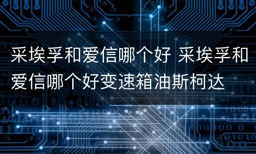 采埃孚和爱信哪个好 采埃孚和爱信哪个好变速箱油斯柯达