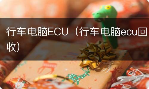 行车电脑ECU（行车电脑ecu回收）