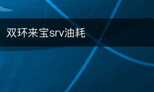 双环来宝srv油耗