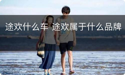 途欢什么车 途欢属于什么品牌