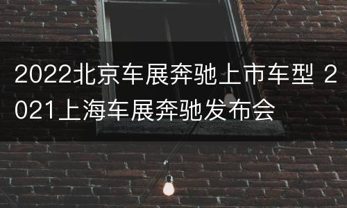 2022北京车展奔驰上市车型 2021上海车展奔驰发布会