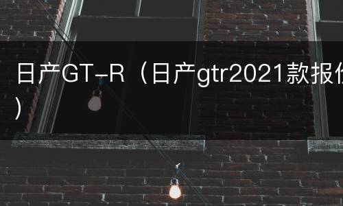 日产GT-R（日产gtr2021款报价）