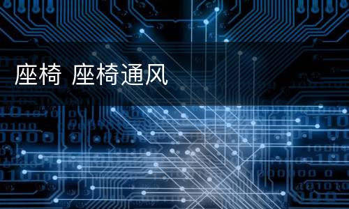 座椅 座椅通风