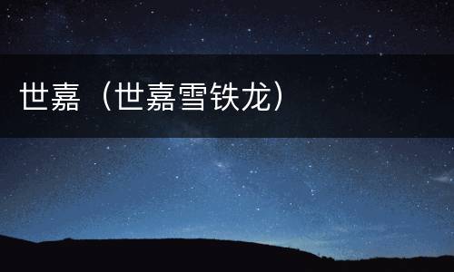 世嘉（世嘉雪铁龙）