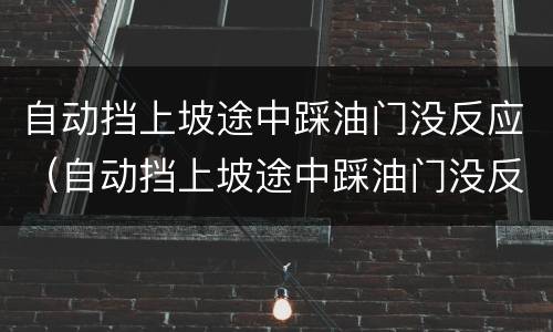 自动挡上坡途中踩油门没反应（自动挡上坡途中踩油门没反应怎么办）