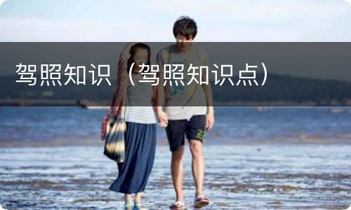 驾照知识（驾照知识点）
