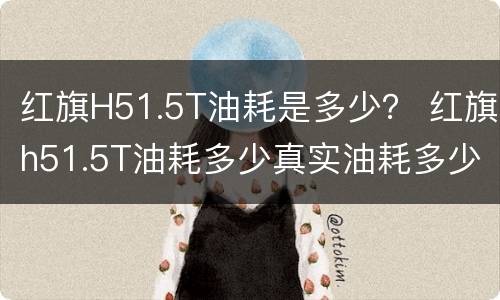 红旗H51.5T油耗是多少？ 红旗h51.5T油耗多少真实油耗多少