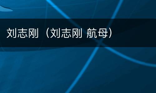 刘志刚（刘志刚 航母）