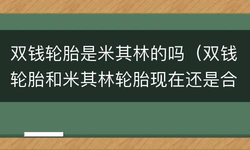 双钱轮胎是米其林的吗（双钱轮胎和米其林轮胎现在还是合作关系吗）