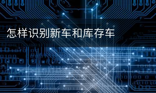 怎样识别新车和库存车