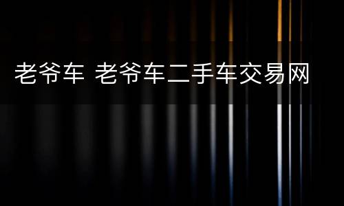 老爷车 老爷车二手车交易网