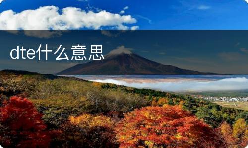 dte什么意思