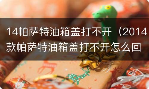 14帕萨特油箱盖打不开（2014款帕萨特油箱盖打不开怎么回事）